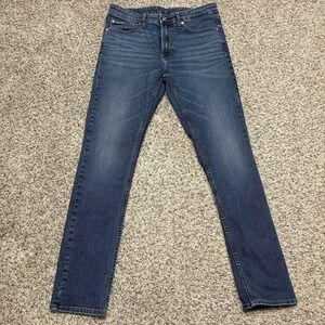 Calvin Klein Skinny Jeans Mens 32x32 Blue Stretch Denim Slim Fit Medium Wash